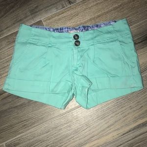 Teal blue shorts size small